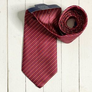 NAUTICA Diagonal Striped Silk Neck Tie